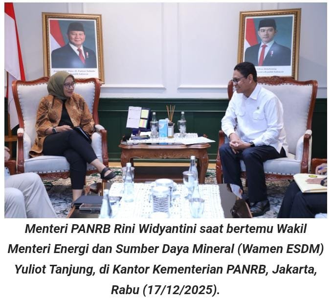 “Namun demikian, NEPIO tidak harus berbentuk lembaga baru. Bisa melalui penguatan atau penetapan mekanisme yang sudah ada,” ujar Rini usai bertemu Wakil Menteri Energi dan Sumber Daya Mineral (Wamen ESDM) Yuliot Tanjung di Kantor Kementerian PANRB, Rabu (17/12/2025).