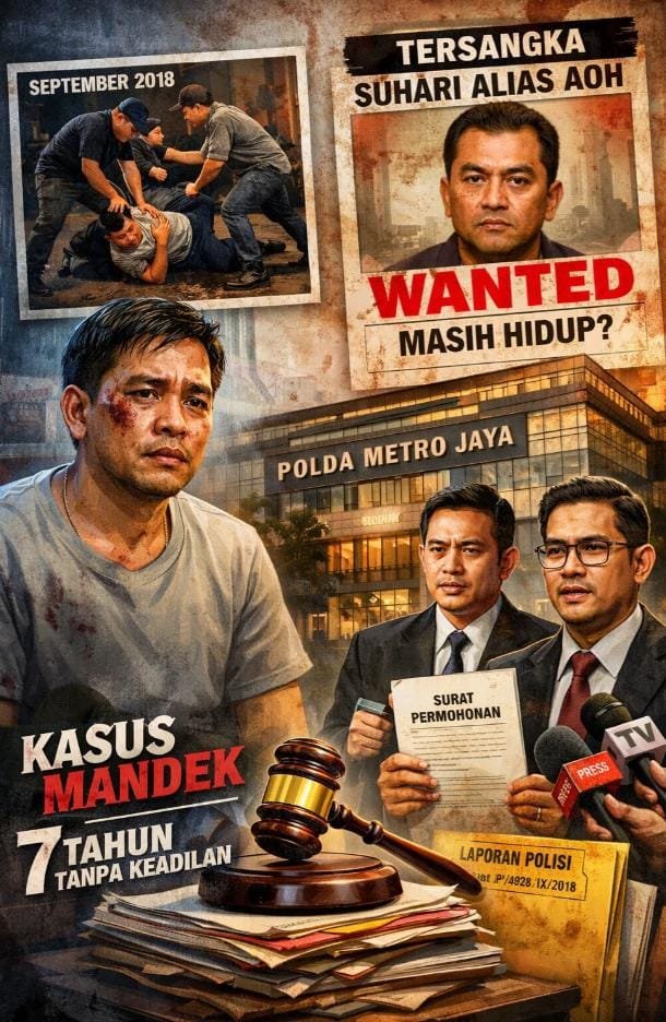 PJSBABEL.COM (JAKARTA) — Upaya pencarian keadilan kembali diperjuangkan seorang warga bernama *Budi*, yang mendesak agar kasus dugaan penganiayaan yang dialaminya pada September 2018 silam kembali dibuka dan diproses secara hukum. Rabu (24/12/2025).