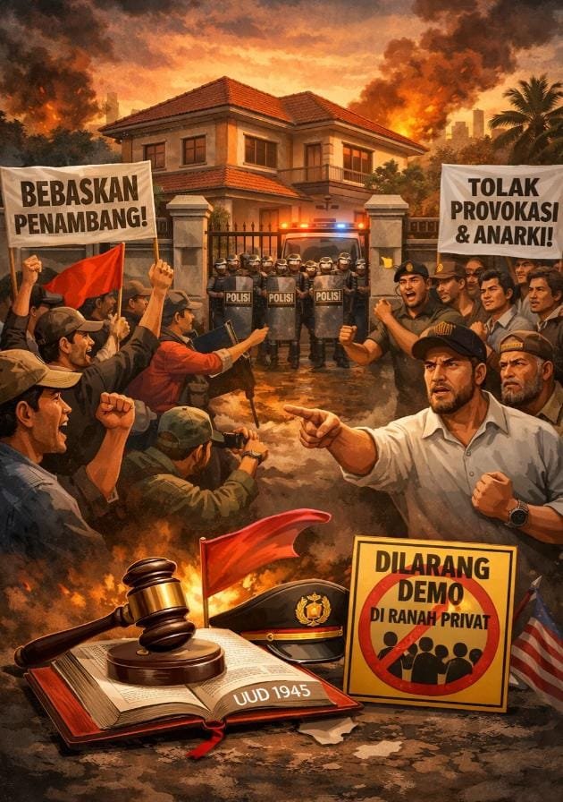 KBOBABEL.COM (Pangkalpinang) - Rencana aksi unjuk rasa kelompok Batara Cs pada 30 Desember 2025 kian menuai polemik setelah dinilai melampaui batas kewajaran dalam praktik demokrasi. Sejumlah kalangan menilai aksi tersebut bukan sekadar penyampaian aspirasi, melainkan telah mengarah pada bentuk tekanan personal terhadap Gubernur Kepulauan Bangka Belitung, Hidayat Arsani, dengan memanfaatkan momentum isu penambang ilegal. Jum'at (26/12/2025).