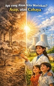 PJSBABEL.COM (Pangkalpinang) - Setiap generasi meninggalkan sesuatu untuk generasi berikutnya  bukan hanya gedung, jalan, atau catatan sejarah, tetapi juga udara yang mereka hirup dan energi yang mereka gunakan. Pertanyaannya sederhana tapi tajam: Apa yang akan kita wariskan? Asap, atau cahaya?