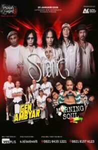 PJSBABEL.COM (Pangkalpinang) — Ribuan penonton tumpah ruah di Lapangan GOR Sahabudin, Pangkalpinang, saat konser Sounds of Babel Vol. 5 digelar pada Sabtu malam, 24 Januari 2026.